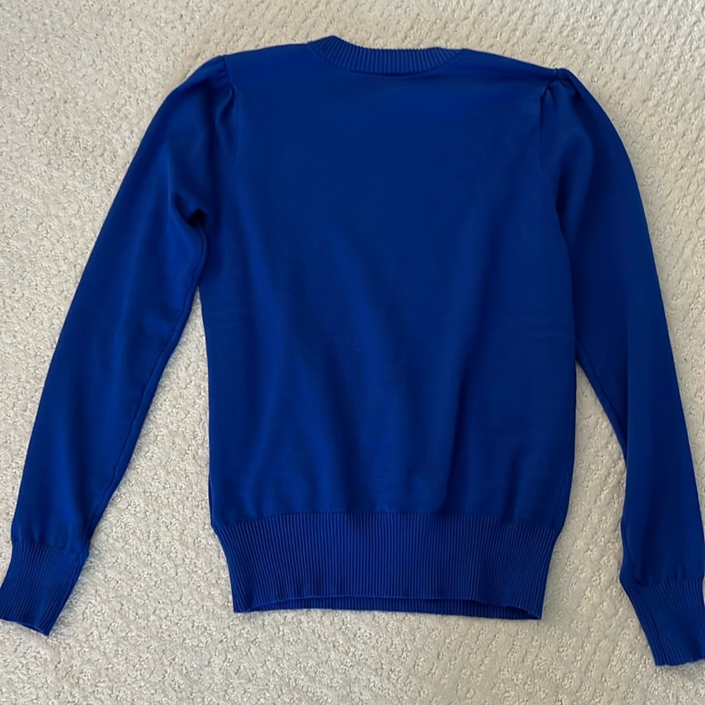 Women's Crewneck Sweater in Royal Blue - Picture 5 of 10